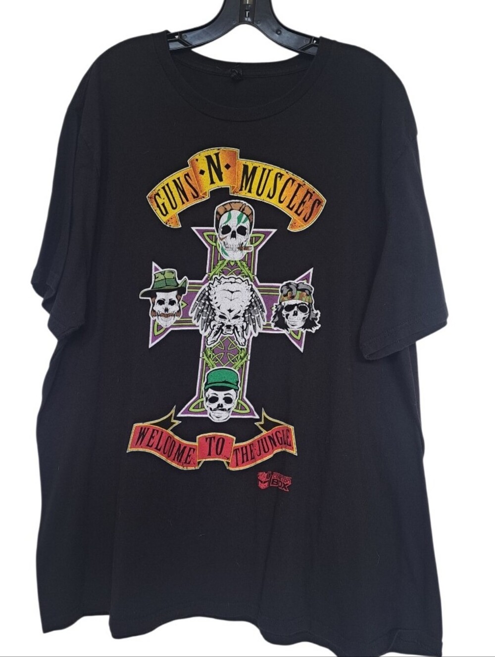 Men's "Guns N' Muscles" Predator Parody T-Shirt - 3X